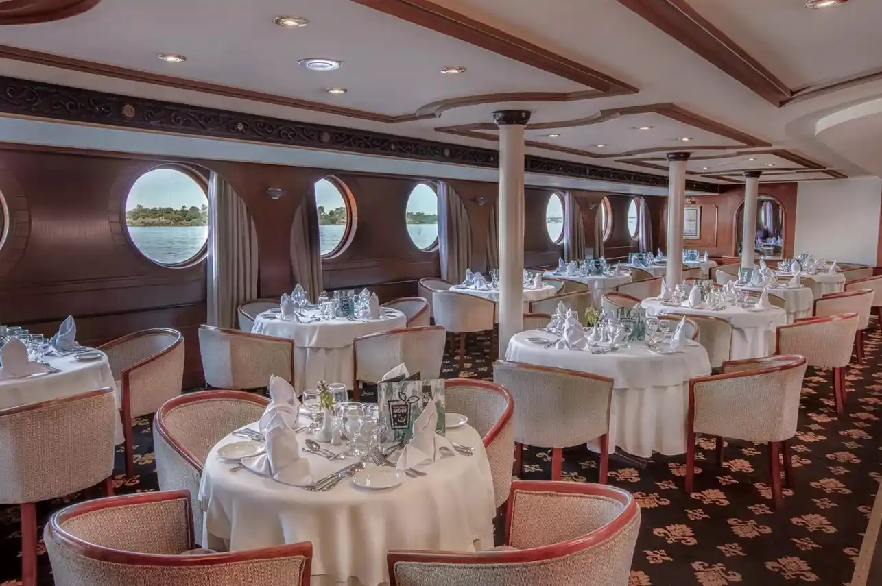 Restaurant aboard the JAZ Celebrity Nile Cruise Nile cruise